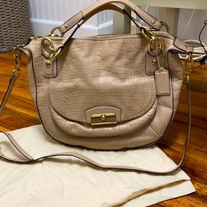 Vintage Coach crocodile handbag